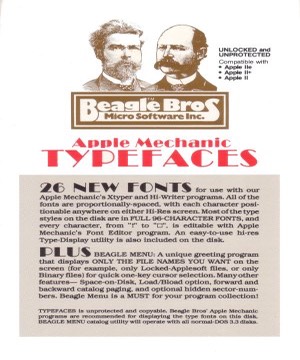 Apple Mechanic Typefaces