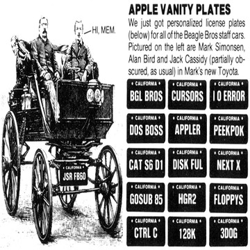 Early Vanity Plates