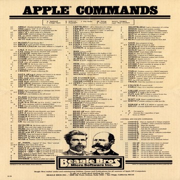Poster 10 -- Apple Commands 1984